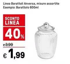 Linea - Barattoli Anversa, Misure Linea - Barattoli Anversa, Misure
