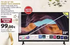 Smart Tech - Tv Led 32" Hd 32hh01k Smart Tech - Tv Led 32" Hd 32hh01k