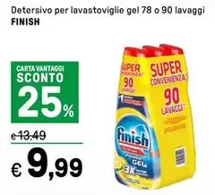 Finish - Detersivo Per Lavastoviglie Gel 78 O 90 Lavaggi Finish - Detersivo Per Lavastoviglie Gel 78 O 90 Lavaggi