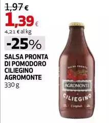 Agromonte - Salsa Pronta Di Pomodoro Ciliegino Agromonte - Salsa Pronta Di Pomodoro Ciliegino