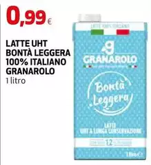 Granarolo - Latte Uht Bontà Leggera 100% Italiano Granarolo - Latte Uht Bontà Leggera 100% Italiano