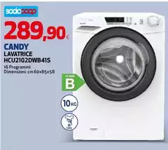 Candy - Lavatrice HCU2102DWB41S Candy - Lavatrice HCU2102DWB41S