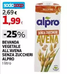 Alpro - Bevanda Vegetale All'Avena Senza Zuccheri Alpro - Bevanda Vegetale All'Avena Senza Zuccheri