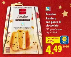 Favorina - Pandoro Con Gocce Di Cioccolato Favorina - Pandoro Con Gocce Di Cioccolato