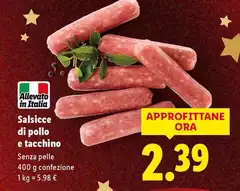 Salsicce Di Pollo E Tacchino Salsicce Di Pollo E Tacchino