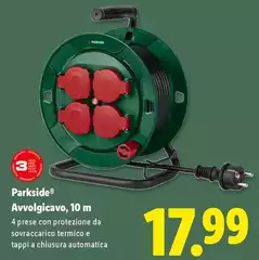 Parkside - Avvolgicavo, 10 M