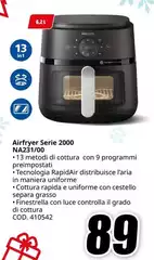Miele - Airfryer Serie 2000 NA23170O Miele - Airfryer Serie 2000 NA23170O