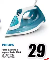 Philips - Ferro Da Stiro A Vapore Serie 7000 DST3011/20 Philips - Ferro Da Stiro A Vapore Serie 7000 DST3011/20