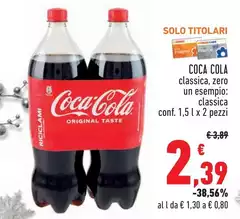 Coca Cola - Classica, Zero Un Esempio: Classica
