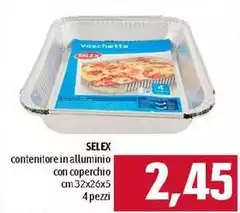 Selex - Contenitore In Alluminio Con Coperchio Selex - Contenitore In Alluminio Con Coperchio