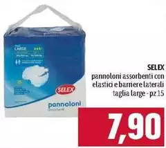 Selex - Pannoloni Assorbenti Con Elastici E Barriere Laterali Taglia Large Selex - Pannoloni Assorbenti Con Elastici E Barriere Laterali Taglia Large
