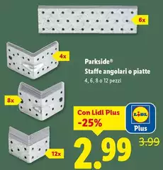 Parkside - Staffe Angolari O Piatte Parkside - Staffe Angolari O Piatte