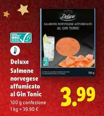 Deluxe - Salmone Norvegese Affumicato Al Gin Tonic Deluxe - Salmone Norvegese Affumicato Al Gin Tonic