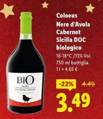 Coloeus - Nero D'Avola Cabernet Sicilia DOC Biologico Coloeus - Nero D'Avola Cabernet Sicilia DOC Biologico
