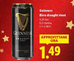 Guinness - Birra Draught Stout Guinness - Birra Draught Stout