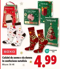 Soxo - Calzini Da Uomo E Da Donna In Confezione Natalizia Soxo - Calzini Da Uomo E Da Donna In Confezione Natalizia