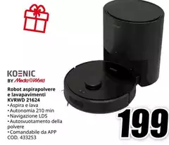 Koenic - Robot Aspirapolvere E Lavapavimenti KVRWD2T264 Koenic - Robot Aspirapolvere E Lavapavimenti KVRWD2T264