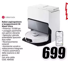 Robot Aspirapolvere E Lavapavimenti S8 Maxy Ultra Robot Aspirapolvere E Lavapavimenti S8 Maxy Ultra