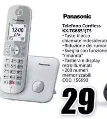 Panasonic - Telefono Cordless KX-TG6851JTS Panasonic - Telefono Cordless KX-TG6851JTS