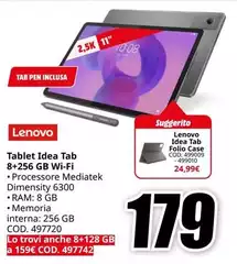 Lenovo - Tablet Idea Tab 8+256 Gb Wi-fi Lenovo - Tablet Idea Tab 8+256 Gb Wi-fi