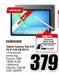 Samsung - Tablet Galaxy Tab S10 FE 8+128 GB Wi-Fi Samsung - Tablet Galaxy Tab S10 FE 8+128 GB Wi-Fi