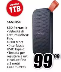Sandisk - Ssd Portatile