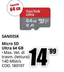 Sandisk - Micro SD Ultra 64 GB Sandisk - Micro SD Ultra 64 GB
