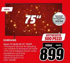 Samsung - Smart Tv Qled 4k 75" 75q7f Samsung - Smart Tv Qled 4k 75" 75q7f