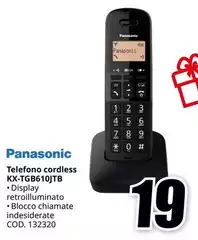 Panasonic - Telefono Cordless KX-TGB610JTB Panasonic - Telefono Cordless KX-TGB610JTB