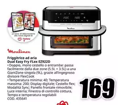 Moulinex - Friggitrice Ad Aria Dual Easy Fry EZ922D Moulinex - Friggitrice Ad Aria Dual Easy Fry EZ922D