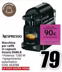 Nespresso - Macchina Per Caffè In Capsule EN80.B Nespresso - Macchina Per Caffè In Capsule EN80.B