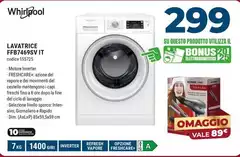 Whirlpool - Lavatrice FFB749SV IT Whirlpool - Lavatrice FFB749SV IT