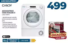 Candy - Smart Pro CSOE H10A2DE-S Asciugatrice Libera Installazione Caricamento Frontale 10 Kg A++ Bianco Candy - Smart Pro CSOE H10A2DE-S Asciugatrice Libera Installazione Caricamento Frontale 10 Kg A++ Bianco