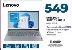 Lenovo - Notebook Slim3 15IAH8 15 Lenovo - Notebook Slim3 15IAH8 15