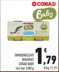 Conad - Omogeneizzati Biologici Baby Conad - Omogeneizzati Biologici Baby