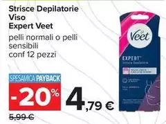 Veet - Strisce Depilatorie Viso Expert Veet - Strisce Depilatorie Viso Expert