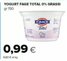 Fage - Yogurt Total 0% Grassi Fage - Yogurt Total 0% Grassi