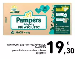 Pampers - Pannolini Baby Dry Quadripack Pampers - Pannolini Baby Dry Quadripack