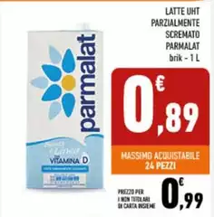 Parmalat - Latte UHT Parzialmente Scremato Parmalat - Latte UHT Parzialmente Scremato