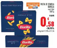 Barilla - Pasta Di Semola Barilla - Pasta Di Semola