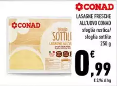 Conad - Lasagne Fresche All'Uovo Conad - Lasagne Fresche All'Uovo