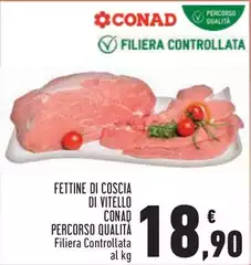 Conad - Fettine Di Coscia Di Vitello Percorso Qualità Conad - Fettine Di Coscia Di Vitello Percorso Qualità