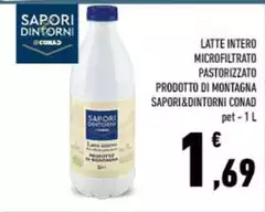 Sapori - Latte Intero Microfiltrato Pastorizzato Prodotto Di Montagna &Dintorni Sapori - Latte Intero Microfiltrato Pastorizzato Prodotto Di Montagna &Dintorni