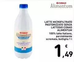 Conad - Latte Microfiltrato Pastorizzato Senza Lattosio Conad - Latte Microfiltrato Pastorizzato Senza Lattosio