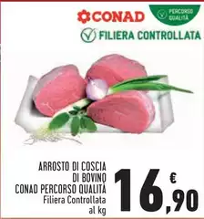 Conad - Arrosto Di Coscia Di Bovino Percorso Qualità Conad - Arrosto Di Coscia Di Bovino Percorso Qualità