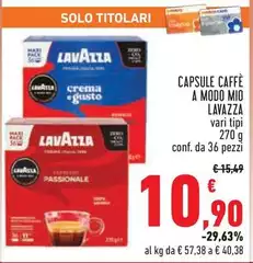 Lavazza - Capsule Caffè A Modo Mio Lavazza - Capsule Caffè A Modo Mio