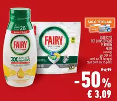 Fairy - Detersivo Per Lavastoviglie Platinum
