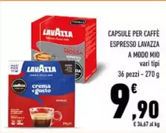 Lavazza - Capsule Per Caffè Espresso A Modo Mio Lavazza - Capsule Per Caffè Espresso A Modo Mio
