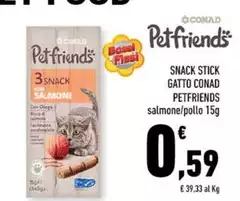 Conad - Snack Stick Gatto Petfriends Conad - Snack Stick Gatto Petfriends