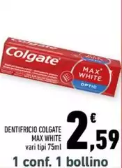 Colgate - Dentifricio Max White